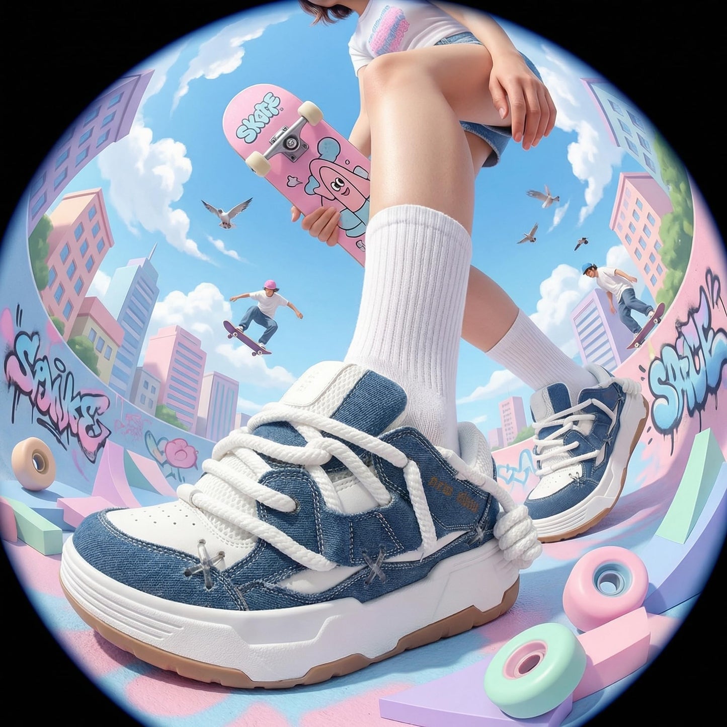 Men's and Women's Chunky Platform Sneakers, Y2K Aesthetic Unisex Dad Shoes, 2 inch Height Increasing Walking Shoes, Lightweight Breathable Athletic Fashion Trainers for Couples