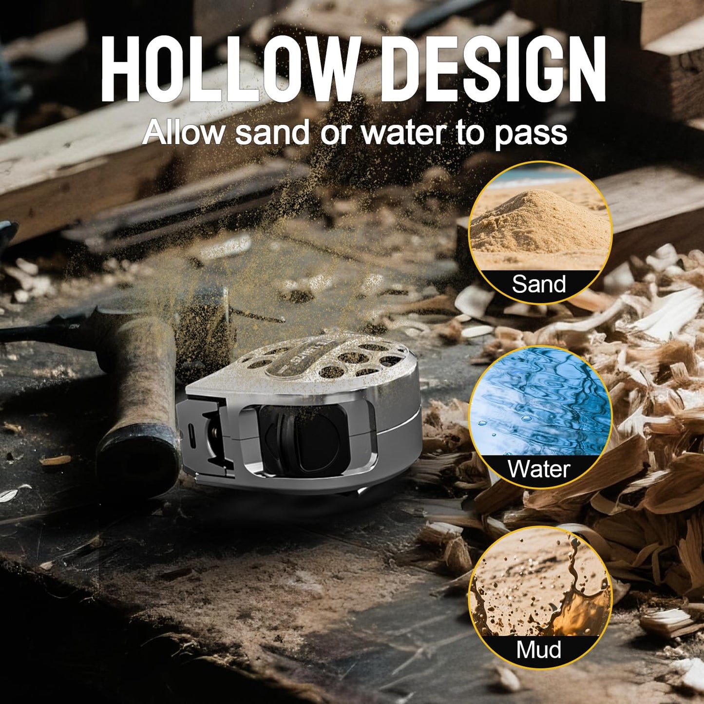 STEELITE Tape Measure 25'FT Stainless Steel Waterproof & Rustproof Retractable Measuring Tape with Hollow Design Carbon Fiber