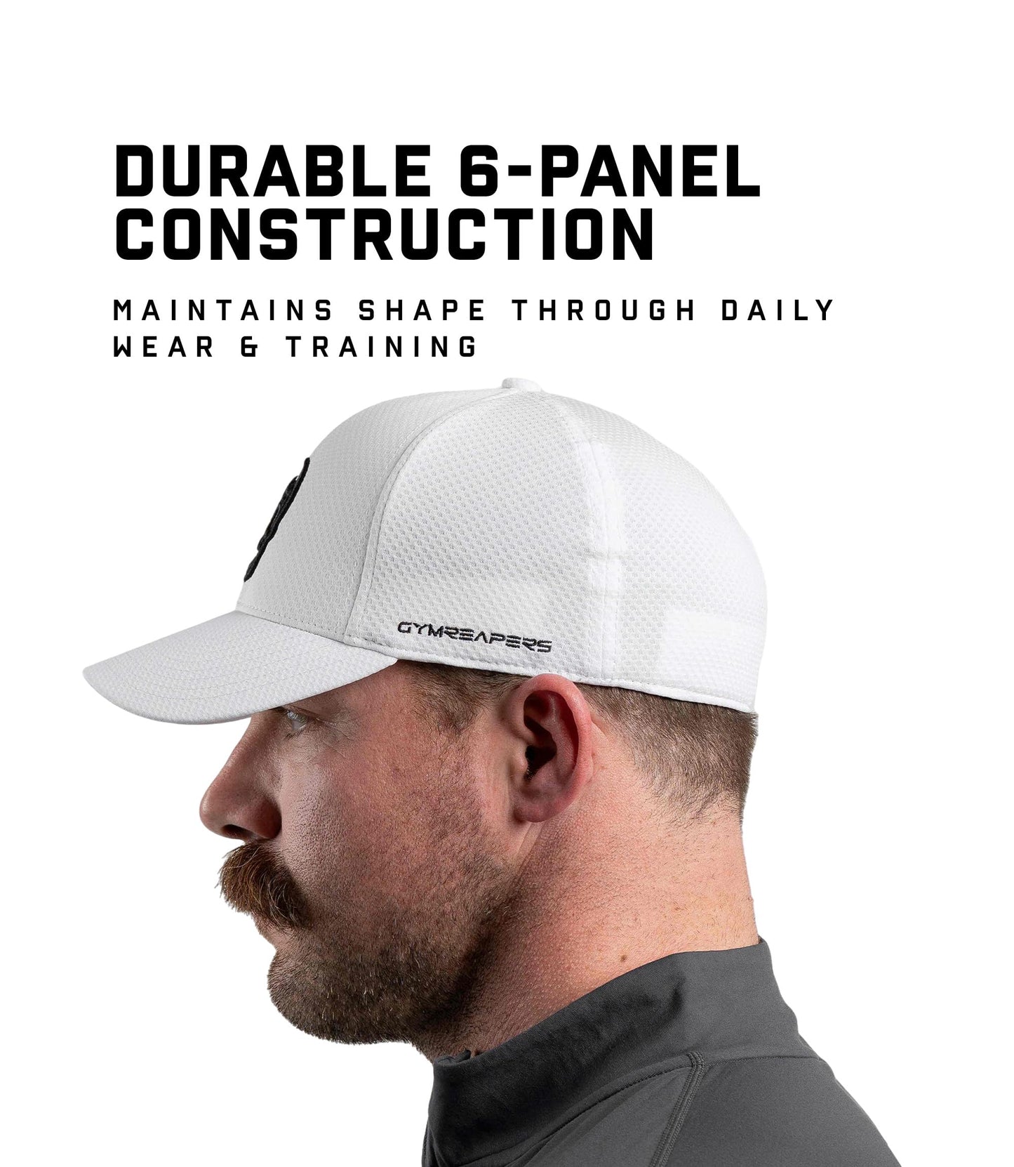 Gymreapers Baseball Hats and Caps for Men| Fitted Hats for Running, Workout, Gym & Outdoor Sports| Moisture Wicking Adapt Cap