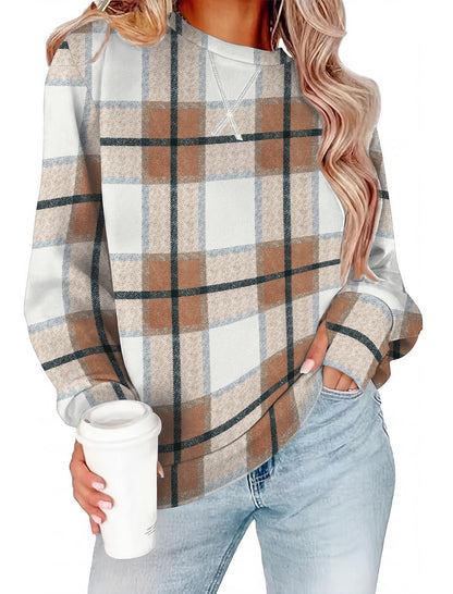 WIHOLL Womens Crewneck Sweatshirt Thumb Hole Long Sleeve Casual Fall Tops | Erly Fall Fashion, School Teacher Outfits, Long Sleeve Shirts, Winter Clothes, Pullover, Lightweight, Trendy