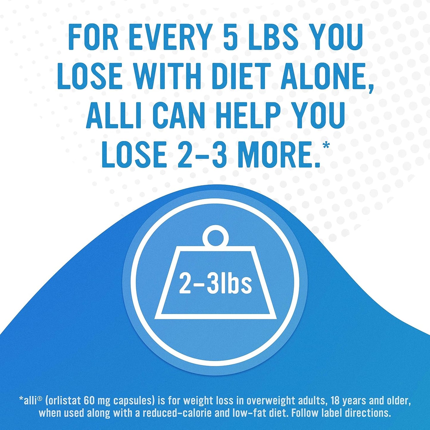 alli Diet Weight Loss Supplement Pills, Orlistat 60mg Capsules Starter Pack, Non prescription weight loss aid, 60 count(Pack of 1) | FDA Approved Non Prescription Weight Loss Aid for Women and Men, 18 Years and Older, Diet Pills