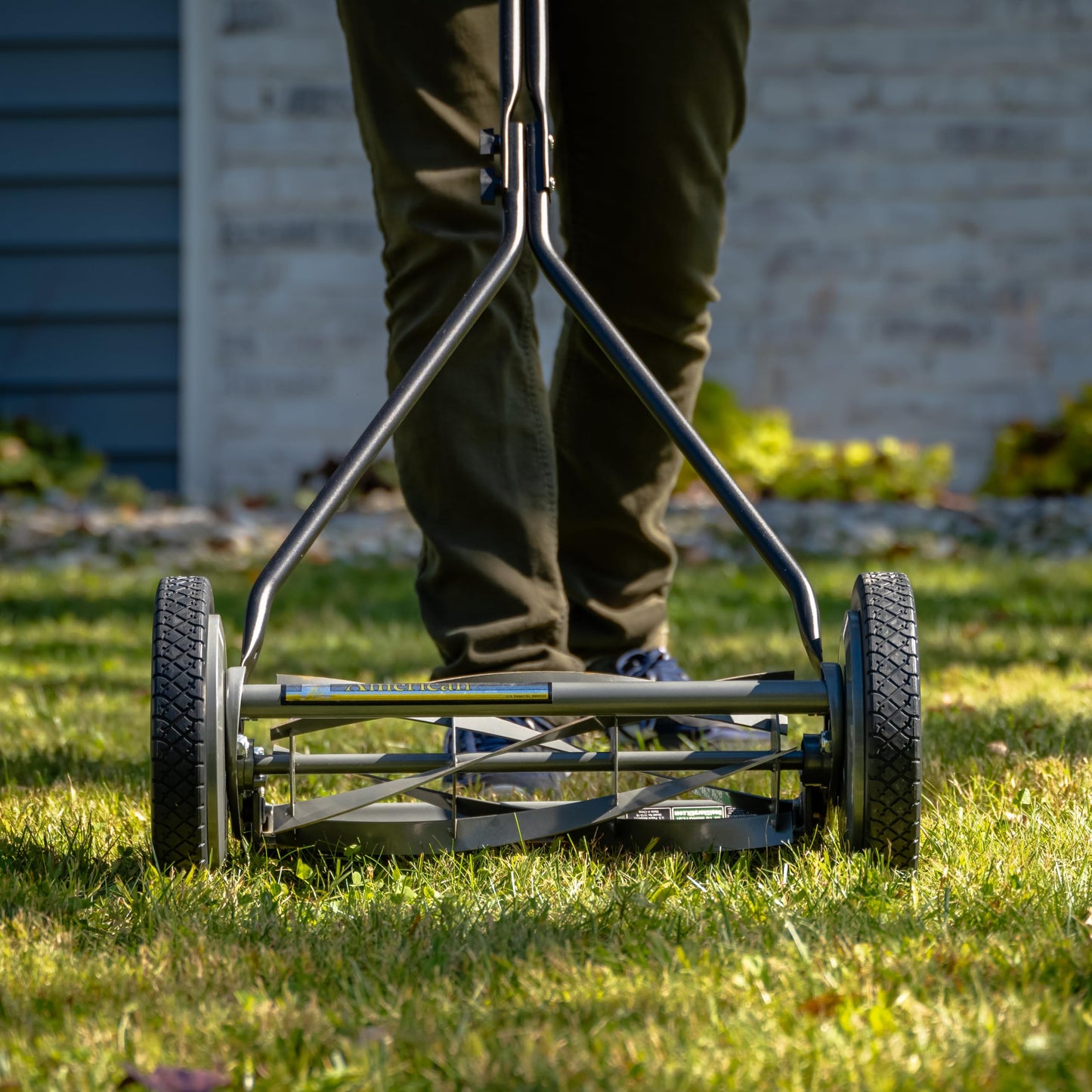 American Lawn Mower 1204-14 14-Inch 4-Blade Push Reel Lawn Mower, Red
