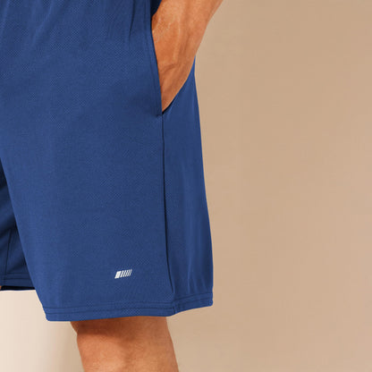 Amazon Essentials Men's Athletic Basketball Gym Shorts, Breathable Moisture Wicking Loose-Fit with Elastic Waist, Pack of 2