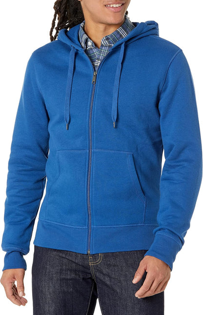 Amazon Essentials Men's Full-Zip Fleece Hoodie Sweatshirt (Available in Big & Tall)