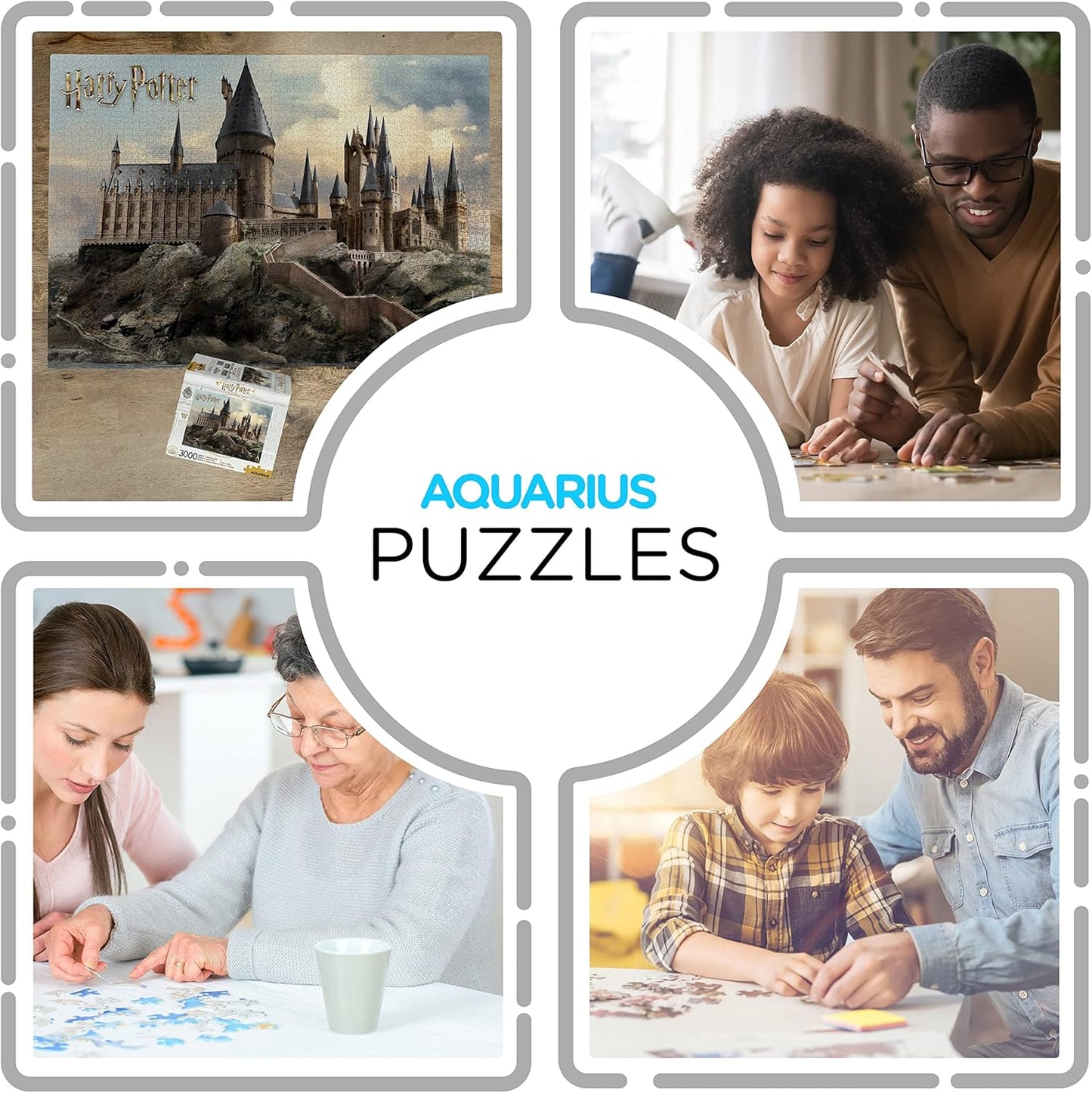 Aquarius Harry Potter 3000 Piece Jigsaw Puzzle, Hogwarts Castle Wizard Movie Puzzles 45x32 Inch Collectible Merchandise Gift for Teens and Adults
