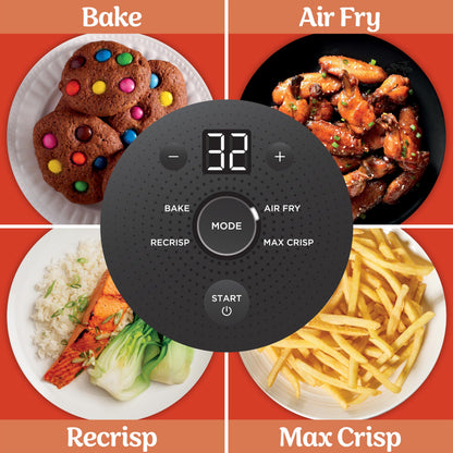 Ninja Crispi 4 in 1 Glass Air Fryer, 450°F, Non Toxic, 4QT and 6 Cup Containers with Lids, Dishwasher Safe, Cyberspace Gray, 1 Count, FN101GY