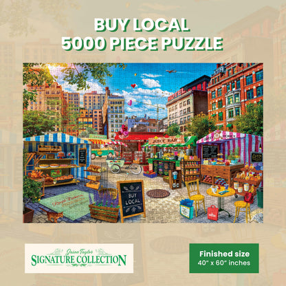 MasterPieces 5000 Piece Jigsaw Puzzle for Adults, Family, Or Kids - Buy Local Honey - Manufacturer Defect - 40"x60"