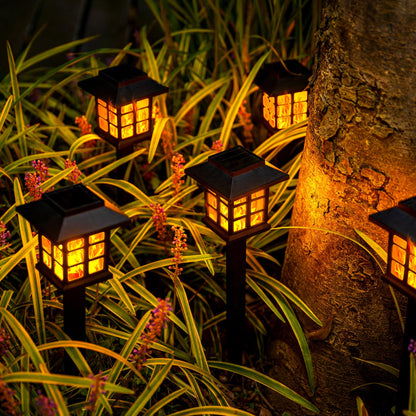 GIGALUMI Solar Outdoor Lights,12 Pack LED Solar Lights Outdoor Waterproof, Solar Walkway Lights Maintain 10 Hours of Lighting for Your Garden, Landscape, Path, Yard, Patio, Driveway