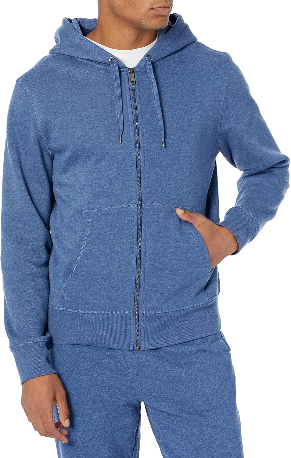 Amazon Essentials Men's Full-Zip Fleece Hoodie Sweatshirt (Available in Big & Tall)