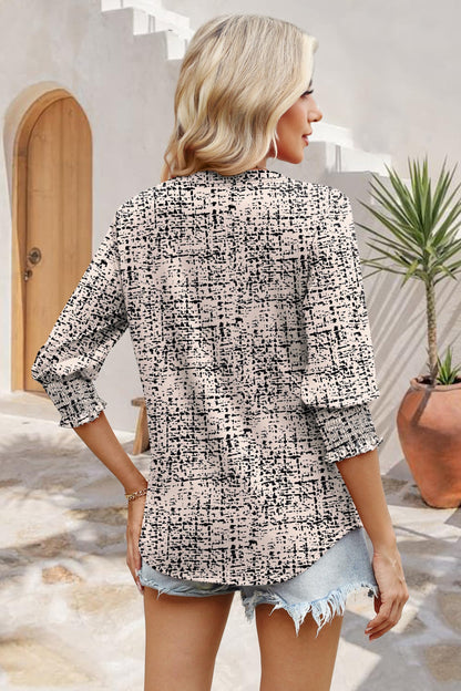 WIHOLL 3/4 Length Sleeve Womens Tops Summer Shirts Spring Vacation Outfits Dressy Casual Trendy Fall S-3XL