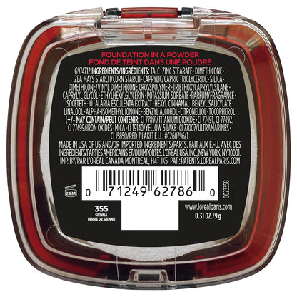 L'Oreal Paris Makeup Infallible Fresh Wear Foundation in a Powder, Up to 24H Wear, Waterproof, Vanilla, 0.31 oz. (Packaging May Vary)