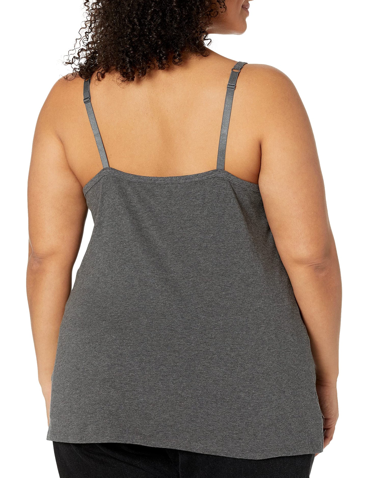 Amazon Essentials Women's Slim-Fit V-Neck Cami, Pack of 4