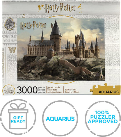 Aquarius Harry Potter 3000 Piece Jigsaw Puzzle, Hogwarts Castle Wizard Movie Puzzles 45x32 Inch Collectible Merchandise Gift for Teens and Adults