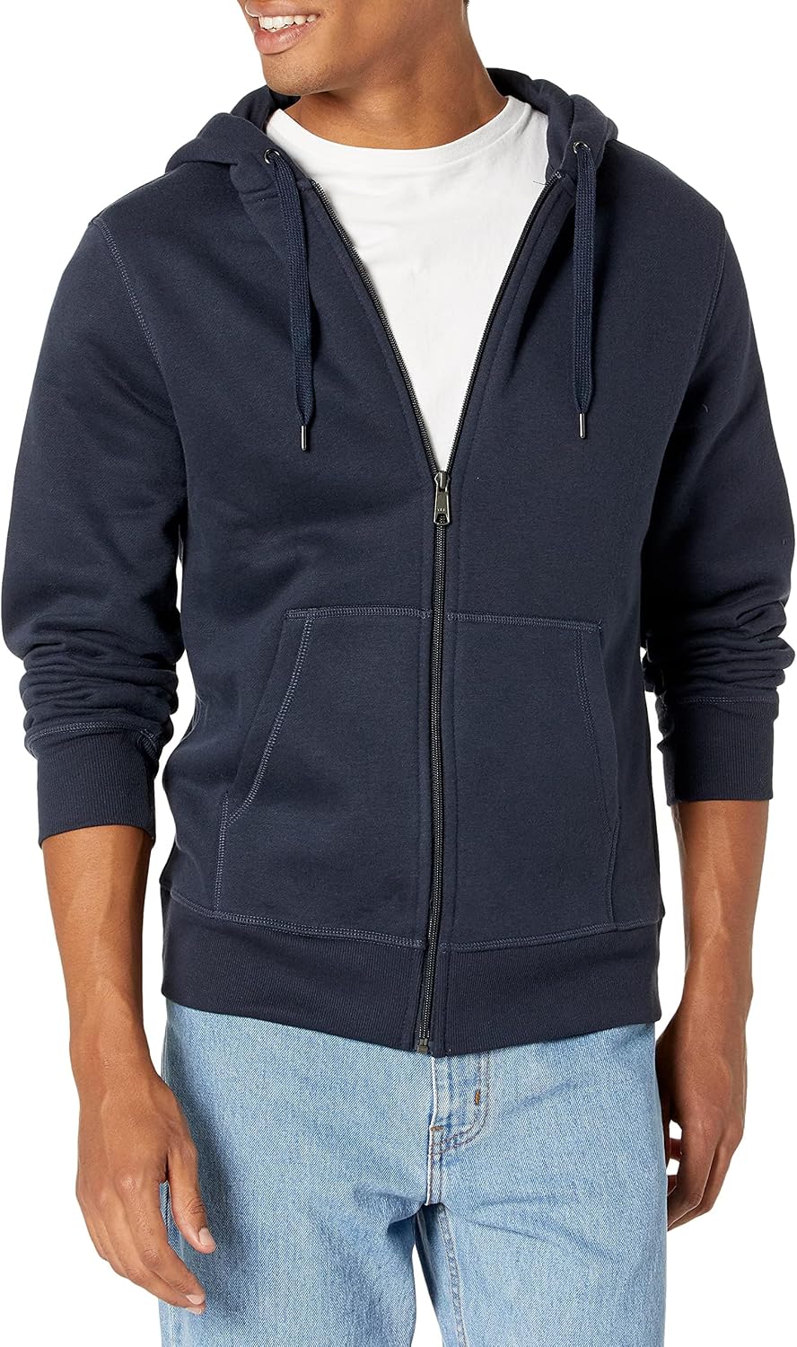 Amazon Essentials Men's Full-Zip Fleece Hoodie Sweatshirt (Available in Big & Tall)