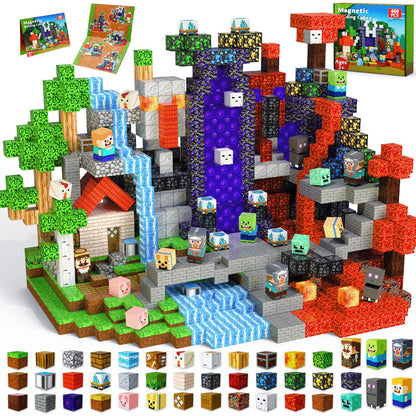 Magneverse Magnetic Blocks - 150 PCS Magnetic Building Blocks for Kids, Magnet Building Cubes for Boys Girls, STEM Montessori Sensory Toys Stacking for 3 4 5 6 7 8 9 10 11 12 13 Birthday Gift