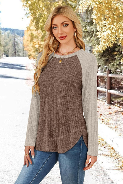 WIHOLL Long Sleeve Shirts for Women 2026 Fall Sweaters Lightweight Casual Tunic Tops Loose Fit Winter Clothing S-2XL