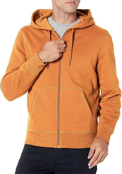 Amazon Essentials Men's Full-Zip Fleece Hoodie Sweatshirt (Available in Big & Tall)