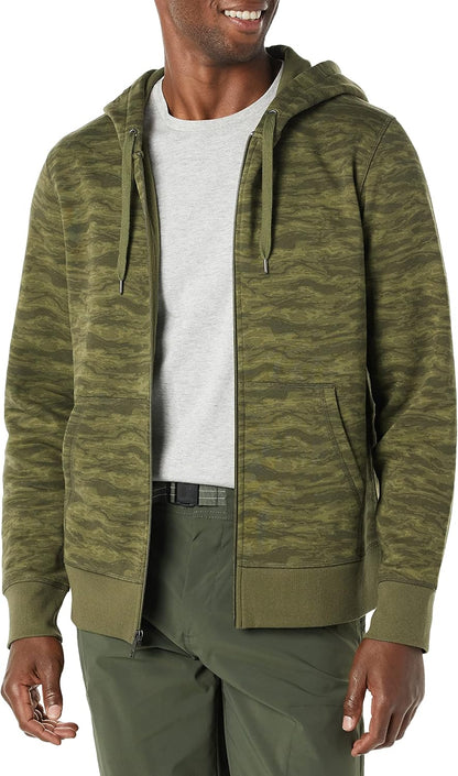 Amazon Essentials Men's Full-Zip Fleece Hoodie Sweatshirt (Available in Big & Tall)