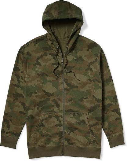 Amazon Essentials Men's Full-Zip Fleece Hoodie Sweatshirt (Available in Big & Tall)