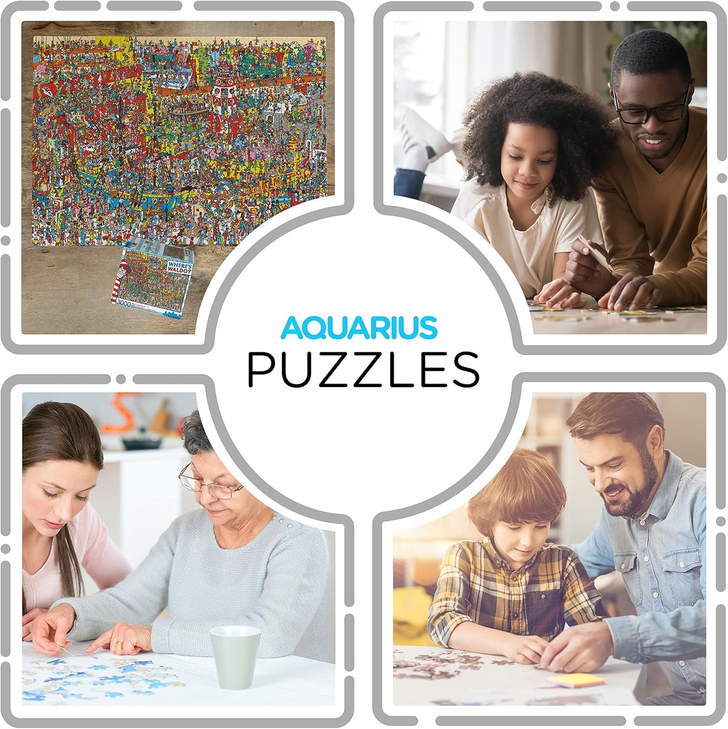 Aquarius Where’s Waldo 3000-Piece Jigsaw Puzzle