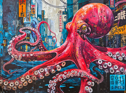 Cross & Glory | Jigsaw Puzzles 1000 Pieces for Adults | Deep Blue Octopus Odyssey | Ocean Octopus Puzzles for Adults | Challenging Brain Teaser Ocean Puzzle | 20 x 27 Inches