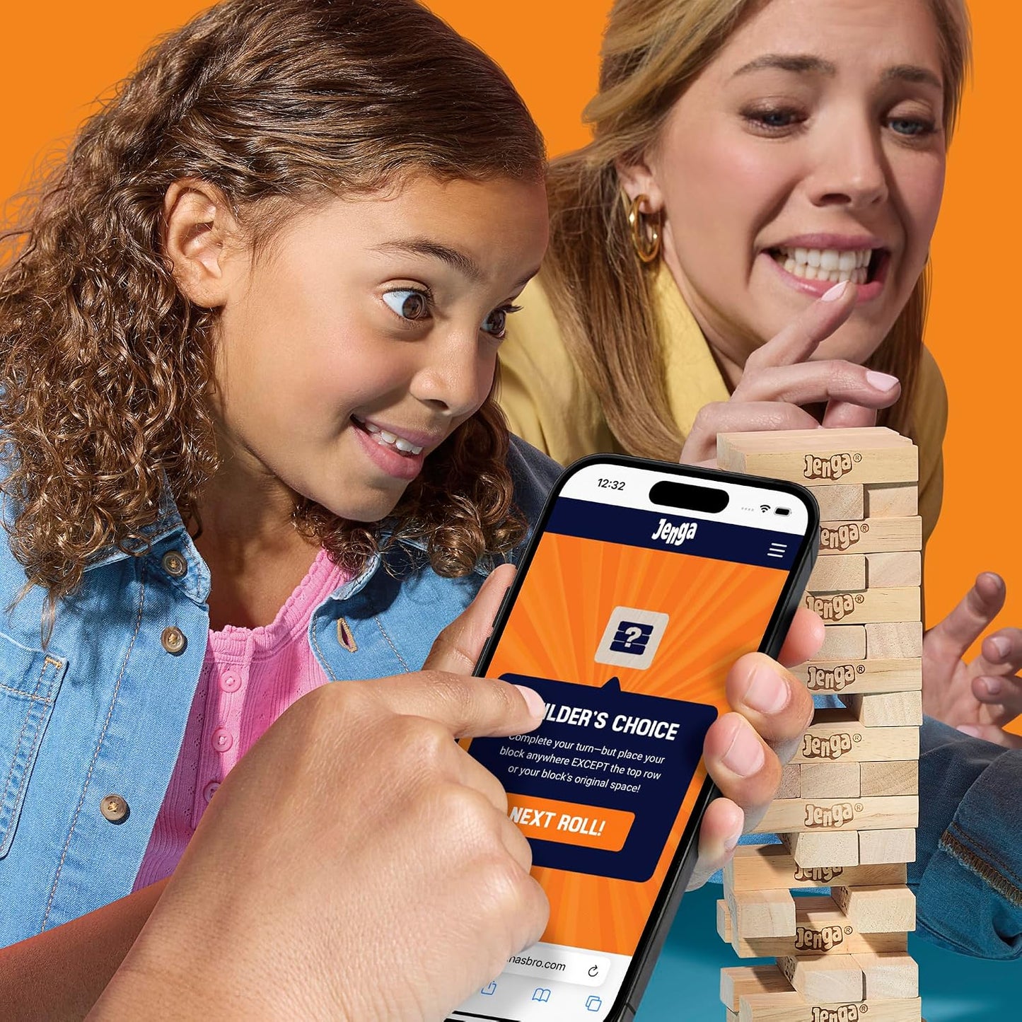 Official Hasbro Games Jenga Game | Digital Die for 6 More Ways to Play | Original Wood Block Game | Stacking Tower | Ages 6+ | 1+ Players | Party Games