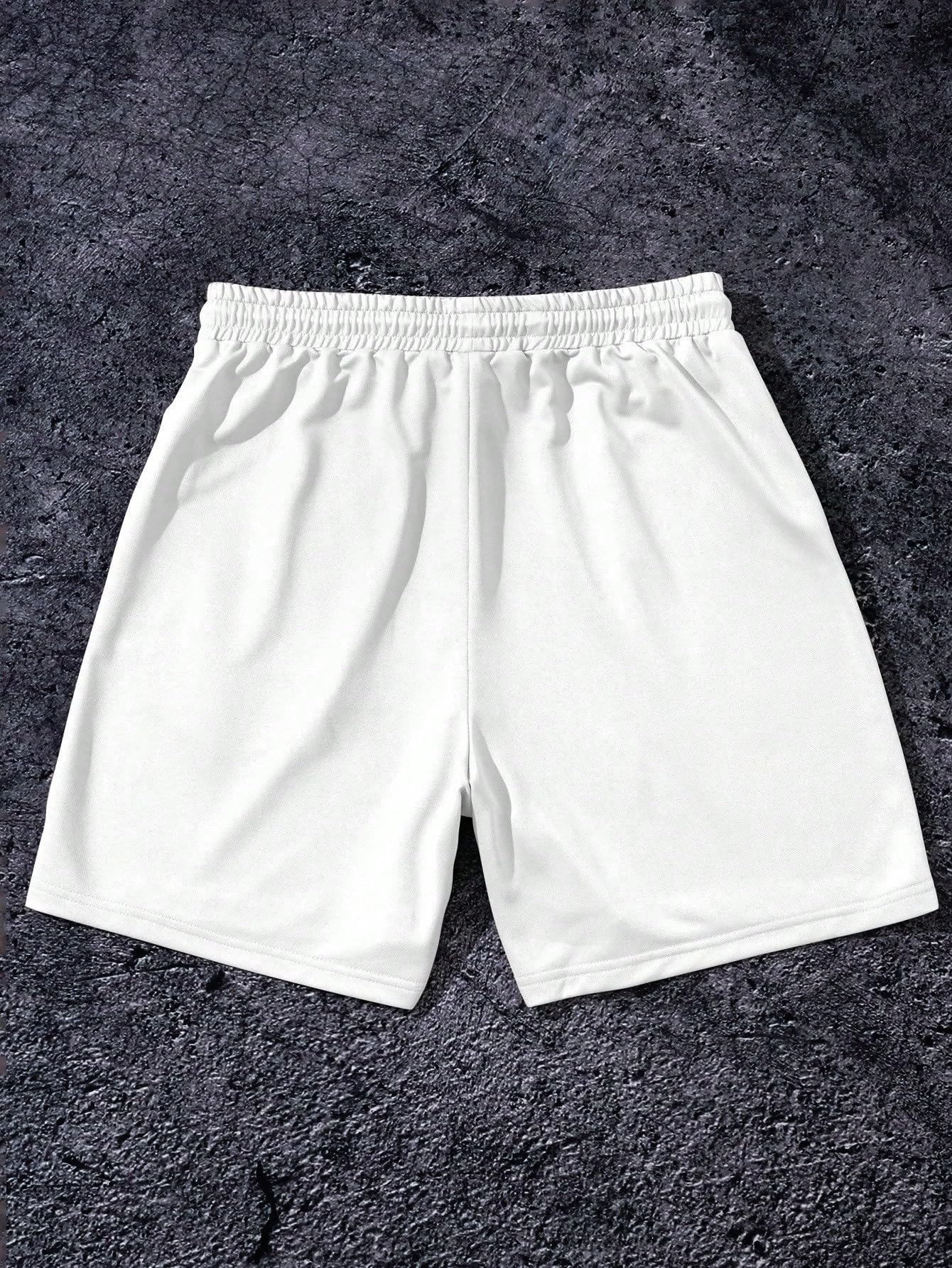 QJQ Men's Letter Graphic Drawstring Waist Shorts Summer Casual Workout Athletic Gym Track Shorts Streetwear