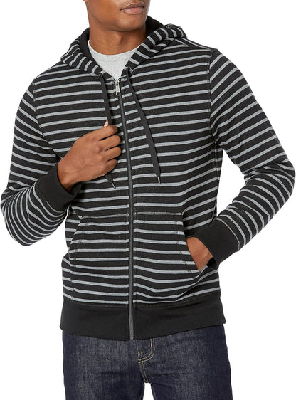 Amazon Essentials Men's Full-Zip Fleece Hoodie Sweatshirt (Available in Big & Tall)