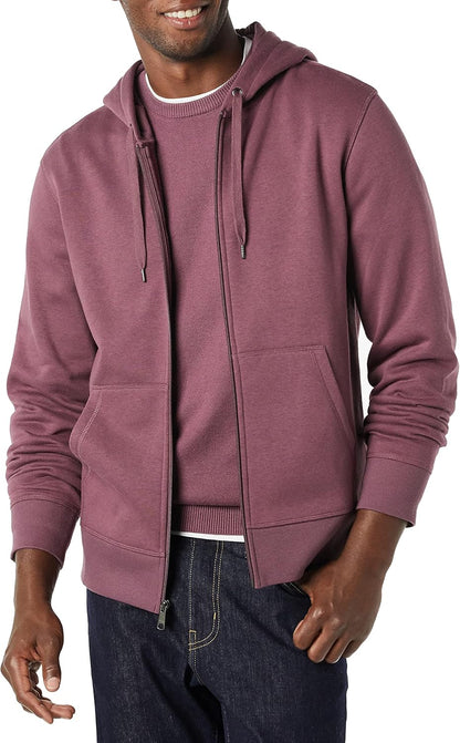 Amazon Essentials Men's Full-Zip Fleece Hoodie Sweatshirt (Available in Big & Tall)