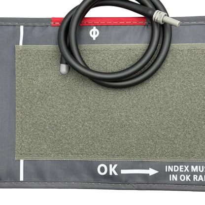 Medium Easy Wrap Blood Pressure Cuff for Thin and Small Arm,Compatible with Omron 8.7~12.6 Inches (22~32) CM Adult BP Replacement Cuff, Adult Cuff Only -5 Connectors (Medium+ 5 Connectors)
