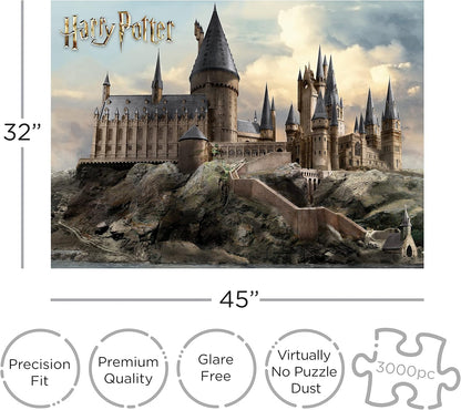 Aquarius Harry Potter 3000 Piece Jigsaw Puzzle, Hogwarts Castle Wizard Movie Puzzles 45x32 Inch Collectible Merchandise Gift for Teens and Adults