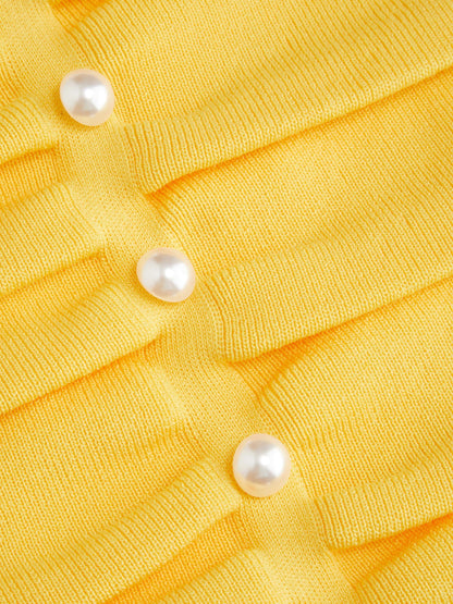 CIDER Faux Pearl Tube Tops for Women Crop Knit Split Hem Ruched Going Out Tops Cute Summer Outfits Y2K