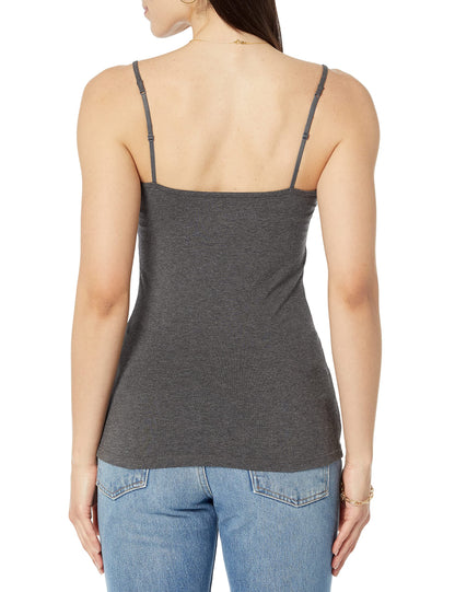 Amazon Essentials Women's Slim-Fit V-Neck Cami, Pack of 4