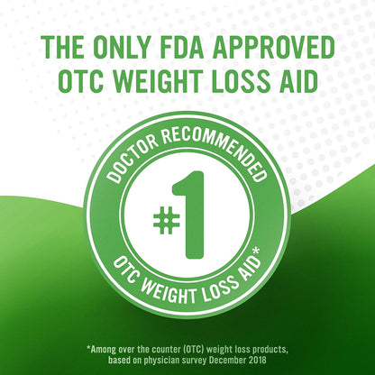 alli Diet Weight Loss Supplement Pills, Orlistat 60mg Capsules Starter Pack, Non prescription weight loss aid, 60 count(Pack of 1) | FDA Approved Non Prescription Weight Loss Aid for Women and Men, 18 Years and Older, Diet Pills