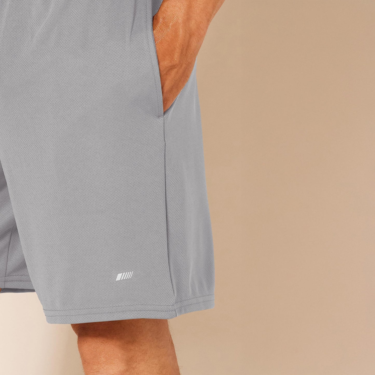Amazon Essentials Men's Athletic Basketball Gym Shorts, Breathable Moisture Wicking Loose-Fit with Elastic Waist, Pack of 2