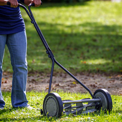 American Lawn Mower 1204-14 14-Inch 4-Blade Push Reel Lawn Mower, Red