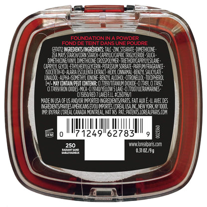 L'Oreal Paris Makeup Infallible Fresh Wear Foundation in a Powder, Up to 24H Wear, Waterproof, Vanilla, 0.31 oz. (Packaging May Vary)