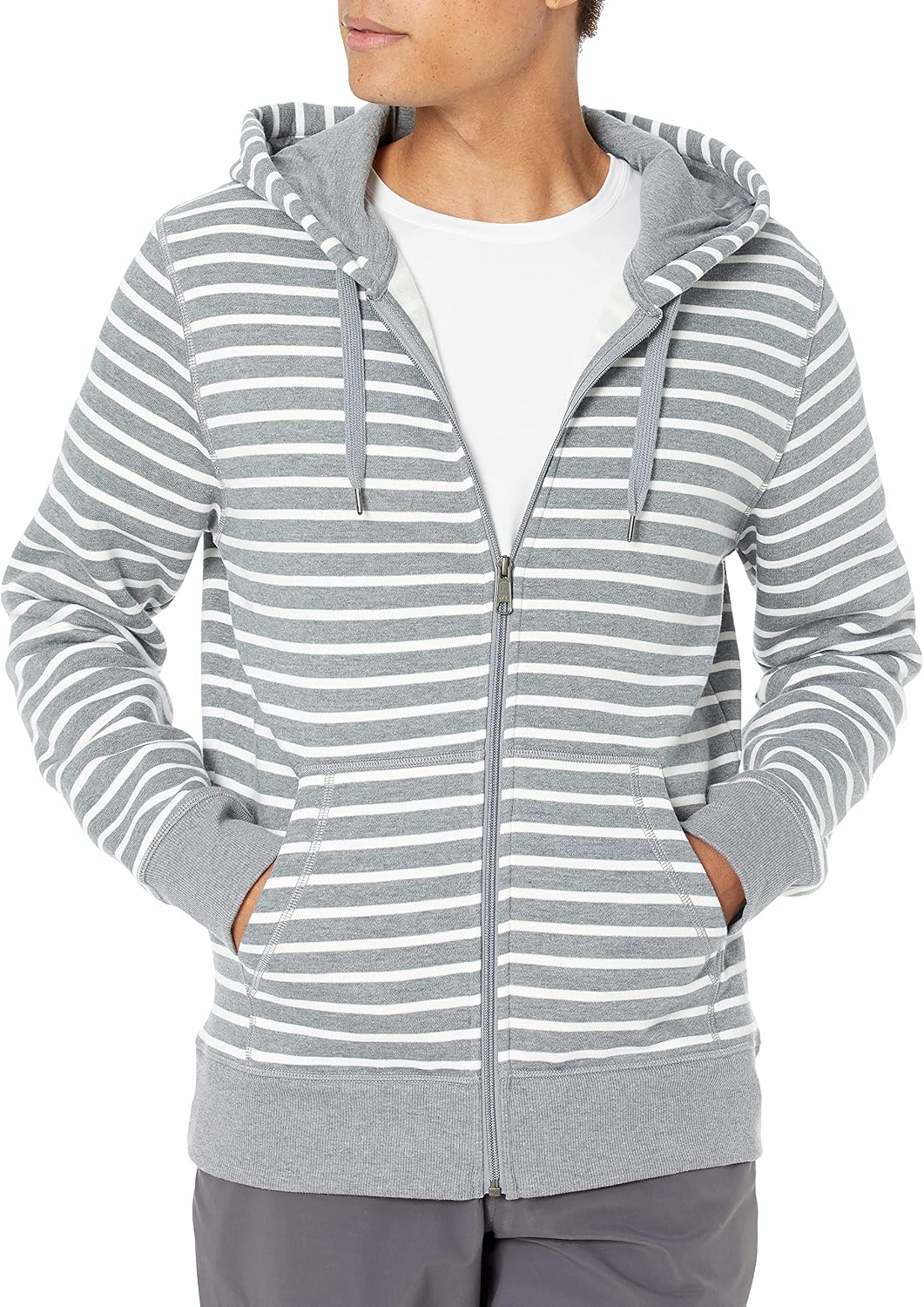 Amazon Essentials Men's Full-Zip Fleece Hoodie Sweatshirt (Available in Big & Tall)