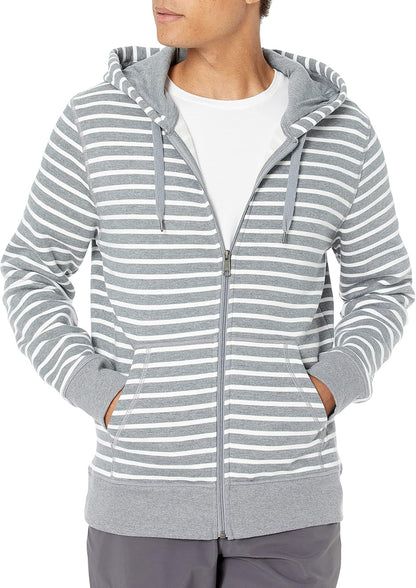 Amazon Essentials Men's Full-Zip Fleece Hoodie Sweatshirt (Available in Big & Tall)