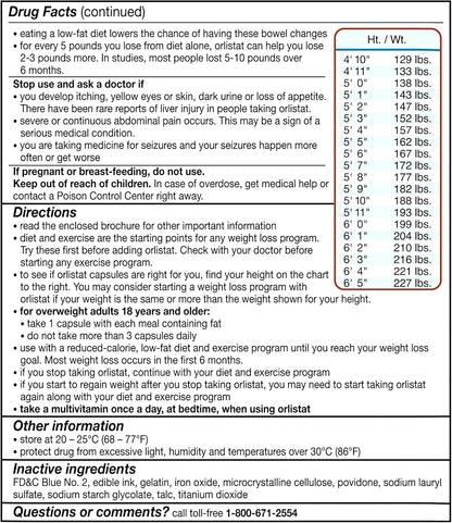 alli Diet Weight Loss Supplement Pills, Orlistat 60mg Capsules Starter Pack, Non prescription weight loss aid, 60 count(Pack of 1) | FDA Approved Non Prescription Weight Loss Aid for Women and Men, 18 Years and Older, Diet Pills