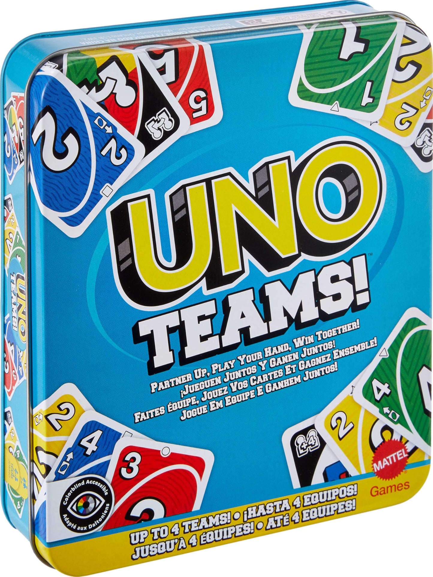 Mattel Games UNO Card Game for Kid, Adult & Family Nights & Parties, Travel & Vacations, Color Blind Accessible & Customizable Deck (Amazon Exclusive)