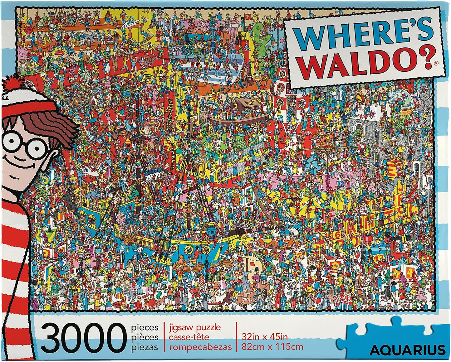 Aquarius Where’s Waldo 3000-Piece Jigsaw Puzzle