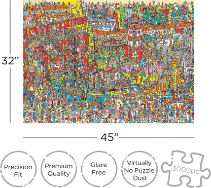 Aquarius Where’s Waldo 3000-Piece Jigsaw Puzzle