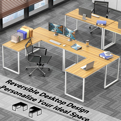 SHW Mission 32-Inch Home Office Computer Desk, Black