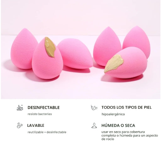 esponjas de maquillaje sin látex