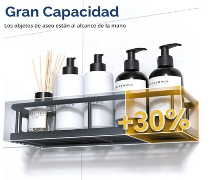 YASONIC Organizador de ducha adhesivo, estantes de ducha a prueba de óxido para ducha interior