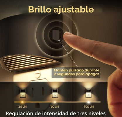 Luz nocturna LED que se enchufa a la pared