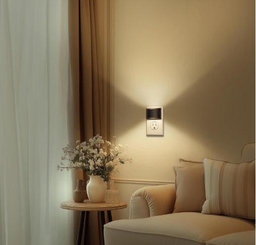 Luz nocturna LED que se enchufa a la pared