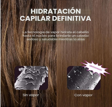 Plancha de pelo a vapor
