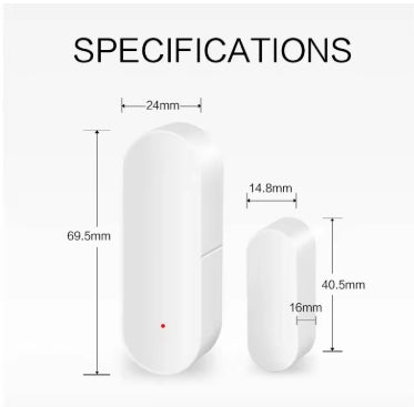 Tuya-Sensor de puerta inteligente con WiFi